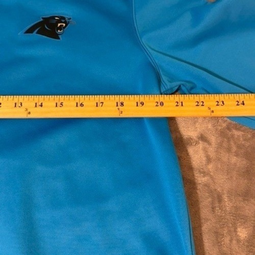 Carolina Panthers Pullover Mens L Blue NFL Football 1/4 Zip NFL Team Apparel EUC - Picture 6 of 8